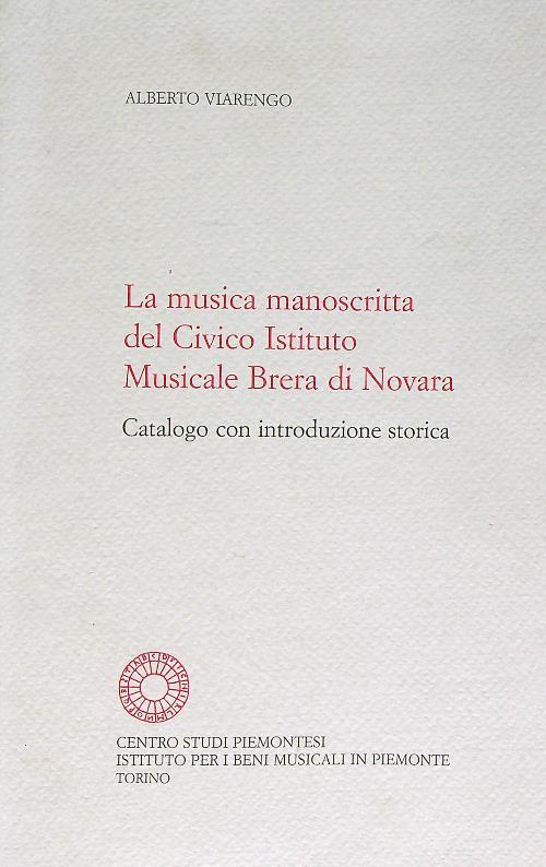 La musica manoscritta del Civico istituto musicale Brera di Novara