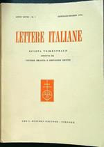 Lettere italiane - Anno XXVII - N. 1 - gennaio-marzo 1976