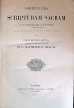 Commentaria in Scripturam Sacram R.P. Cornelii a lapide Tomus Decimus Quintus