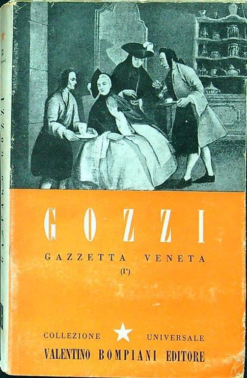 Gazzetta veneta vol I - Gasparo Gozzi - copertina