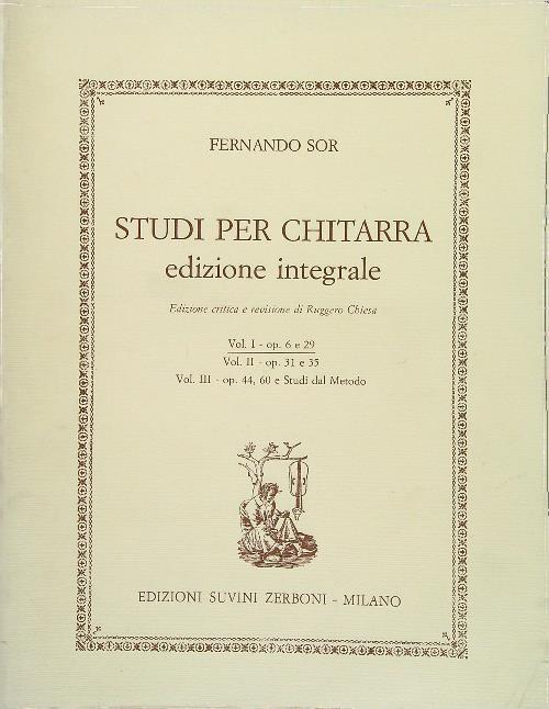 Fernando Sor. Studi per chitarra - Ed. integrale Vol. I