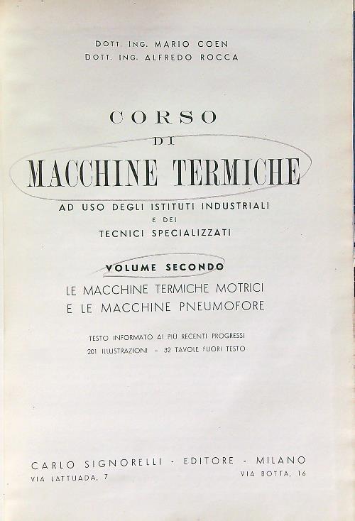 Corso di macchine termiche vol. 2