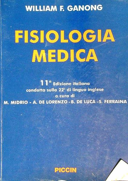 Fisiologia medica - William Ganong - copertina