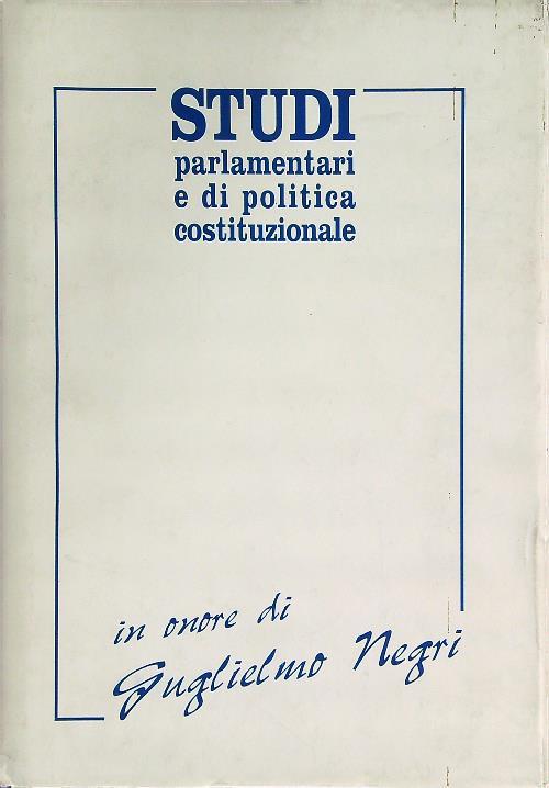Studi parlamentari e di politica costituzionale