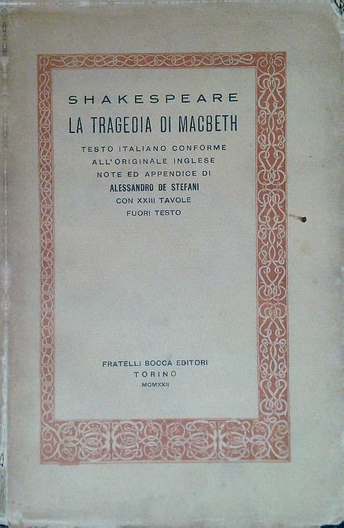 La tragedia di Macbeth