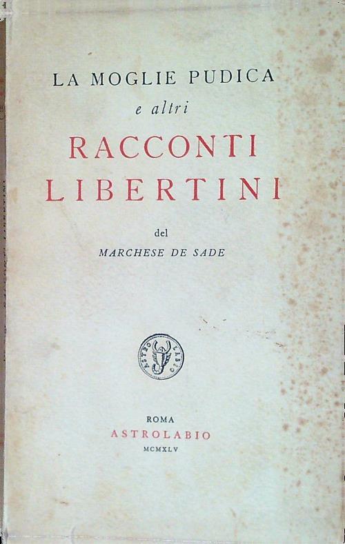 La moglie pudica e altri racconti libertini
