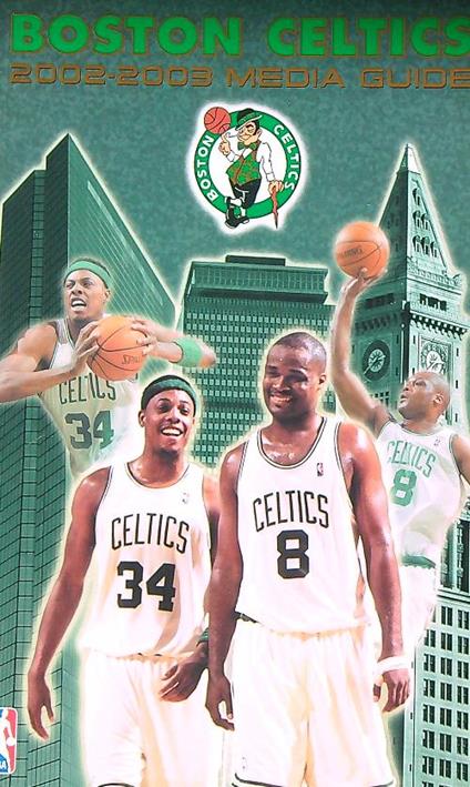 Boston Celtics 2002-2003 Media Guide - copertina
