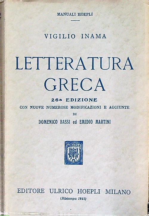 Letteratura greca