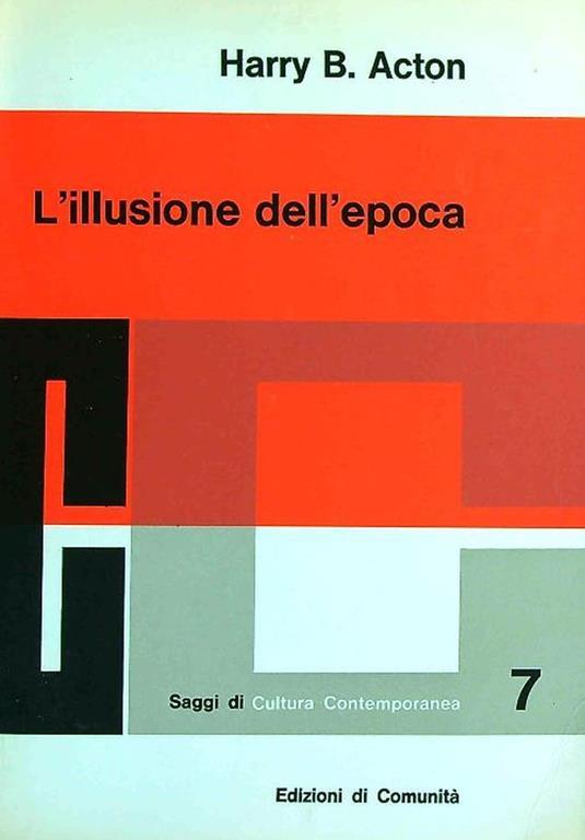L' illusione dell'epoca - Harold Acton - copertina