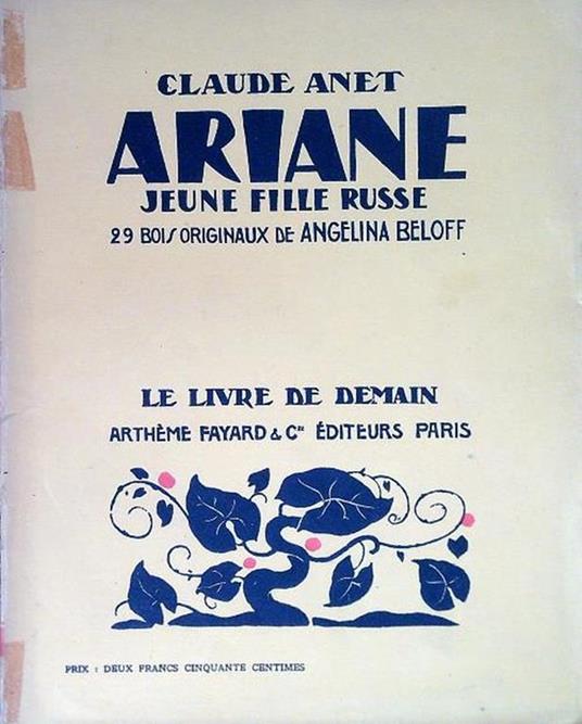 Ariane jeune fille russe - Claude Anet - copertina