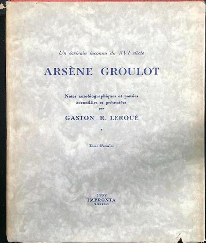 Arsene Groulot 2vv - Gaston R. Leroué - copertina
