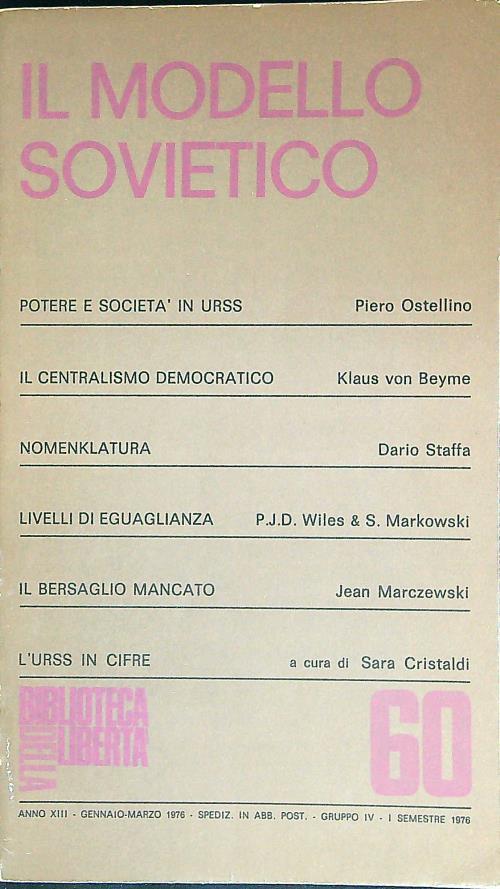 Il modello sovietico
