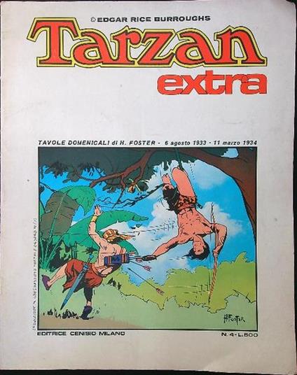 Tarzan Extra n. 4 - Edgar Rice Burroughs - copertina