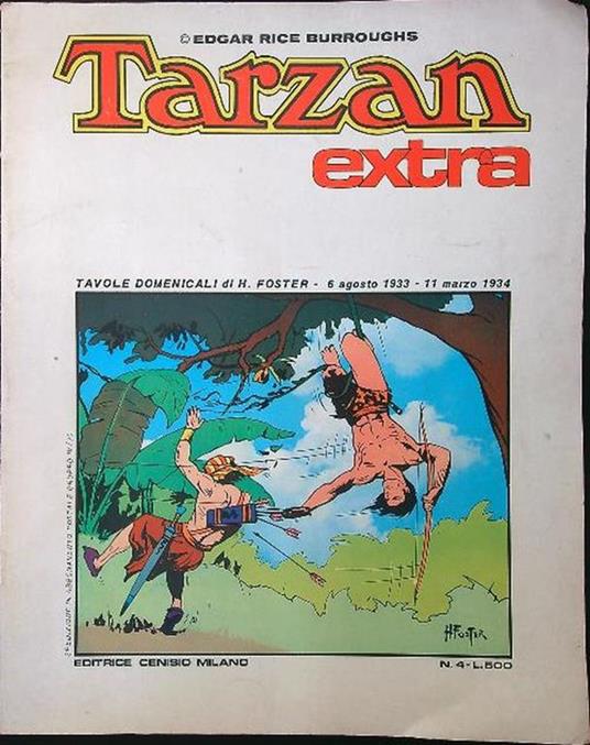 Tarzan Extra n. 4 - Edgar Rice Burroughs - copertina