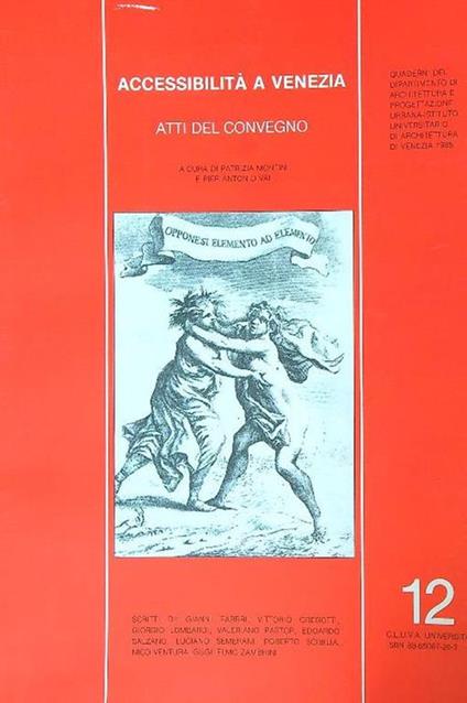 Accessibilità a Venezia. Atti del convegno - copertina