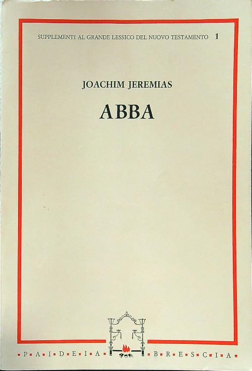 Abba. Supplementi al grande lessico del nuovo testamento 1