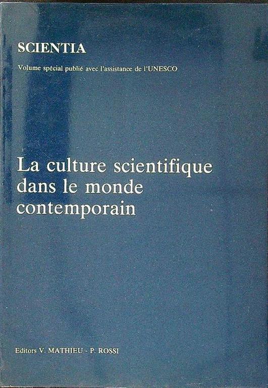 La culture scientifique dans le monde contemporain - copertina