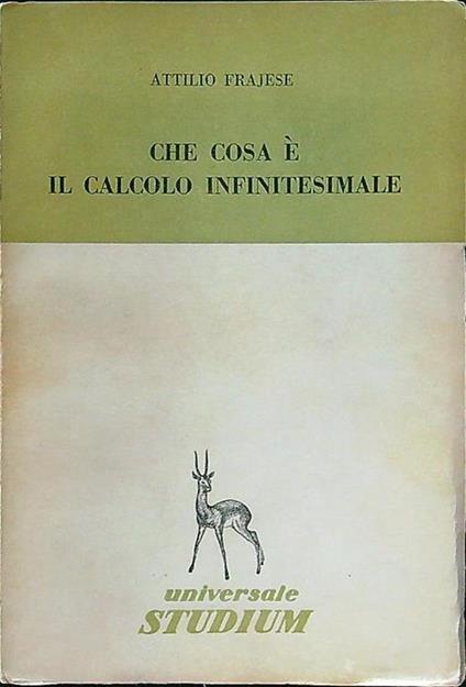 Che cos'è il calcolo infinitesimale - Attilio Frajese - copertina