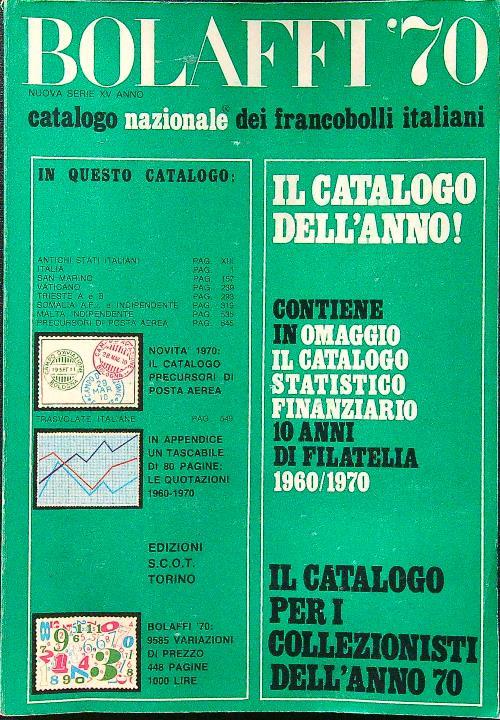 Catalogo nazionale Bolaffi 70 dei francobolli italiani