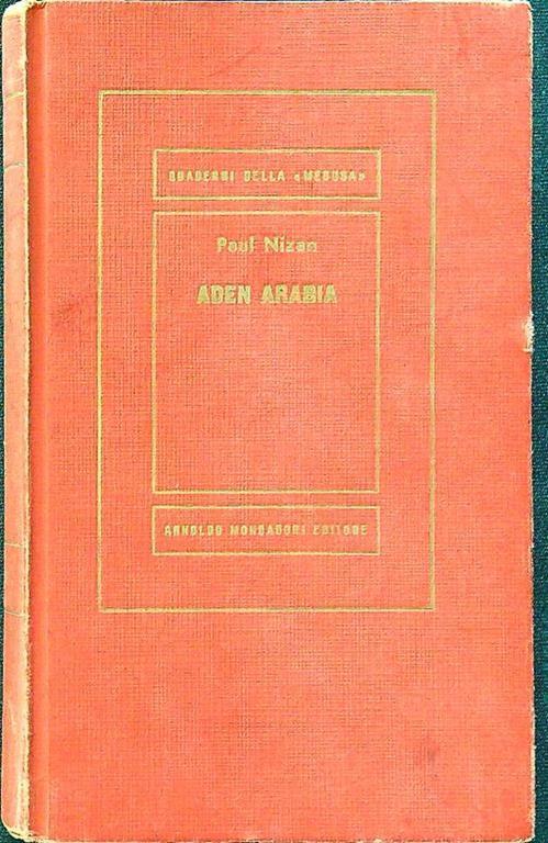 Aden arabia - Paul Nizan - copertina