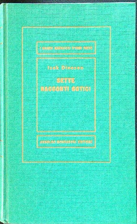 Sette racconti gotici - Isak Dinesen - copertina