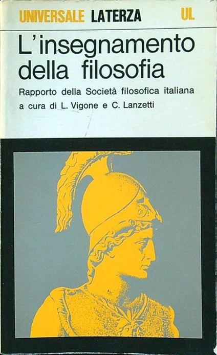 L' insegnamento della filosofia - copertina