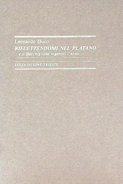 Riflettendomi nel platano - copertina