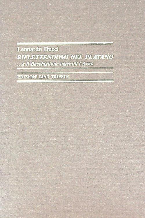 Riflettendomi nel platano - copertina