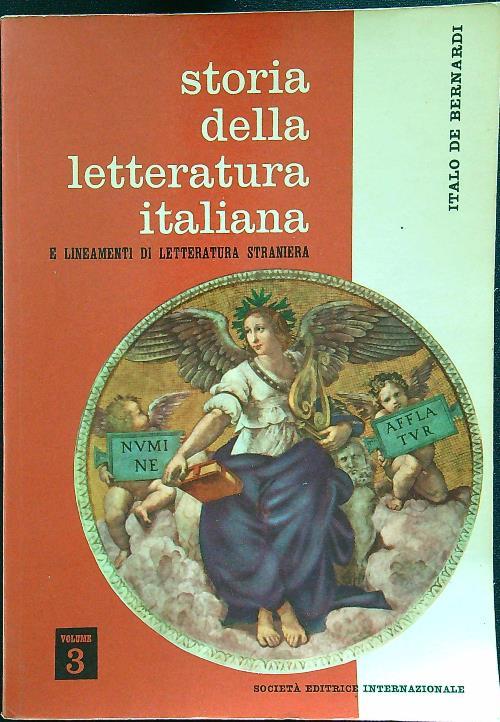 Storia della letteratura italiana e lineamenti di letteratura straniera 3