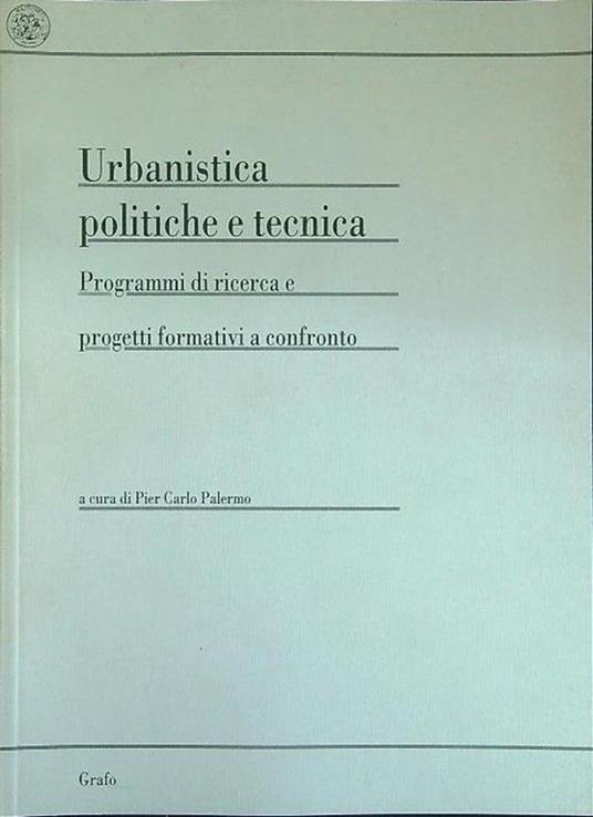 Urbanistica politiche e tecnica - copertina