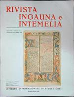 Rivista ingauna e intemelia Anno XLI - n 1-4 / Gennaio-Dicembre 1986