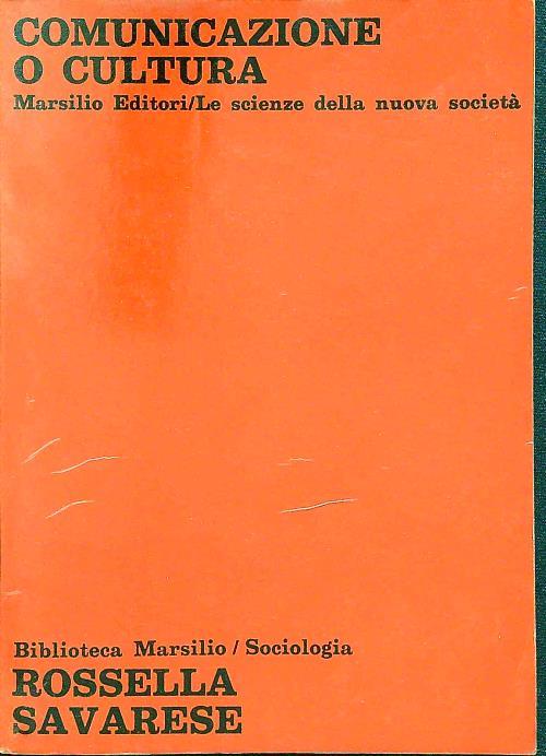Comunicazione o cultura