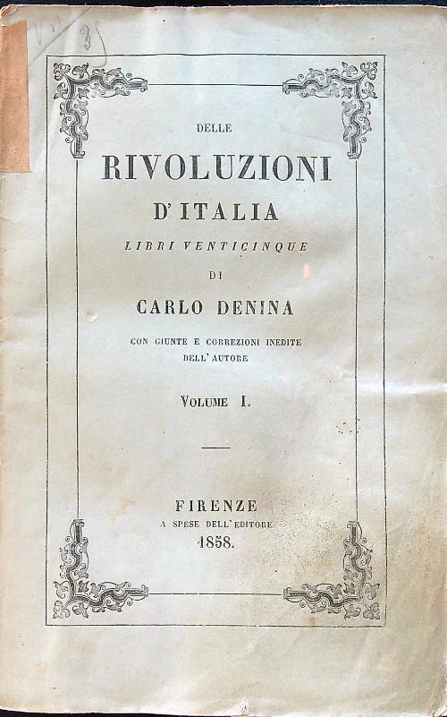 Delle rivoluzioni d'Italia libri venticinque in 5vv