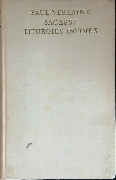 Sagesse liturgies intimes - Paul Verlaine - copertina