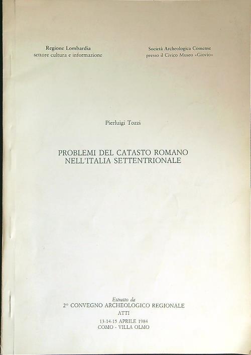 ESTRATTO Problemi del catasto romano nell'Italia Settentrionale