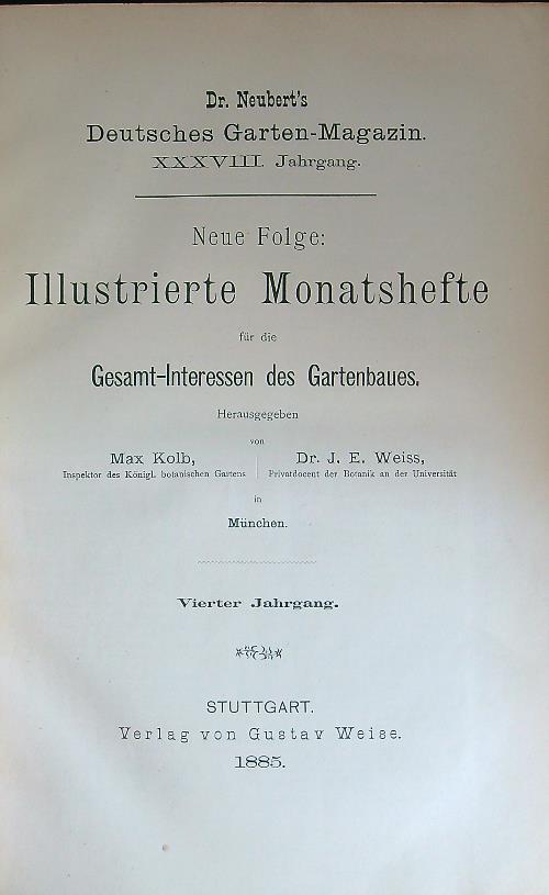Deutches Garten-Magazin XXXVIII