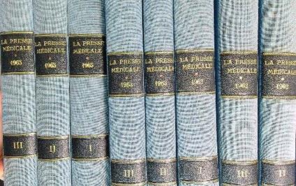 La presse medicale. Annate 1962-1963-1965-1967-1968-1970-1971 - copertina