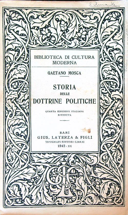 Storia delle dottrine politiche