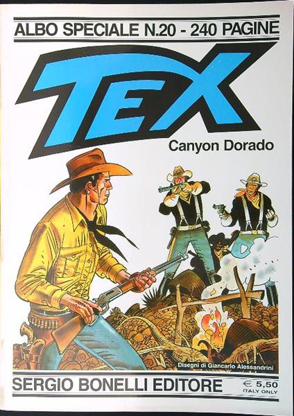 Tex Albo Speciale n. 20: Canyon Dorado - Giancarlo Alessandrini - copertina