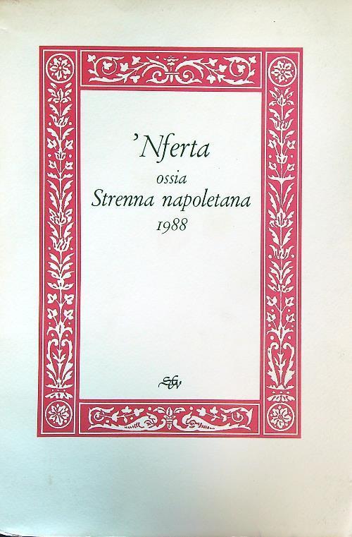 'Nferta ossia Strenna Napoletana 1988 - Giuseppe Catenacci - copertina