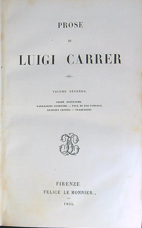 Prose di Luigi Carrer 2