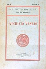 Archivio veneto Anno CIV/V SERIE N 133