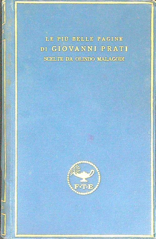 Le più belle pagine di Giovanni Prati