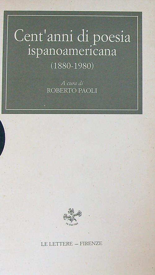 Cent'anni di poesia ispanoamericana