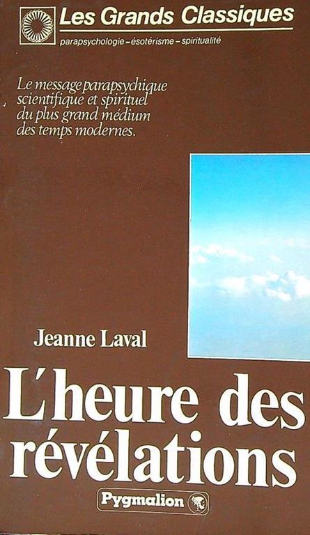 L' heure des revelations - copertina