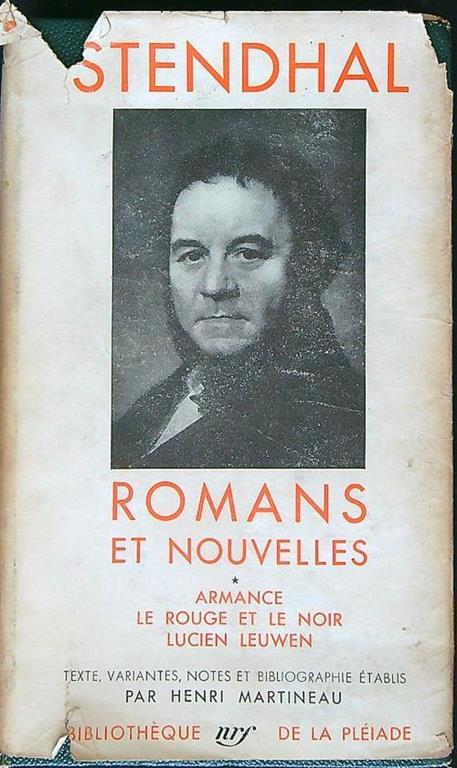 Romans et Nouvelles. Armance Le Rouge et Le Moir. Lucien Leuwen - Stendhal - copertina