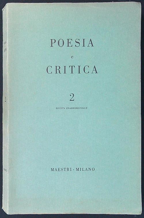 Poesia e critica 2