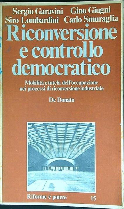 Riconversione e controllo democratico - copertina