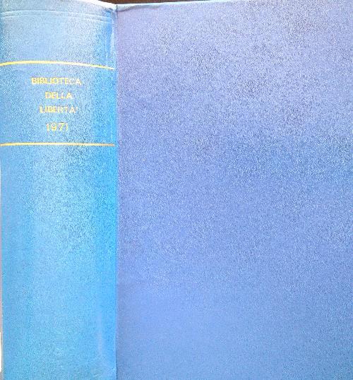 Biblioteca della Libertà 1971/Dal n. 30 al n. 35