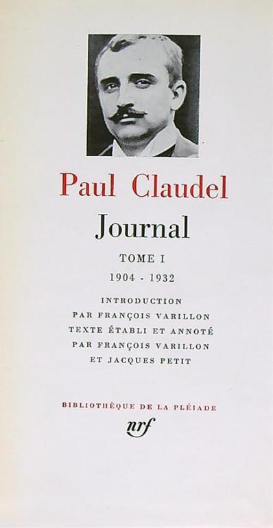 Journal. Tome 1/ 1904-1932 - Paul Claudel - copertina